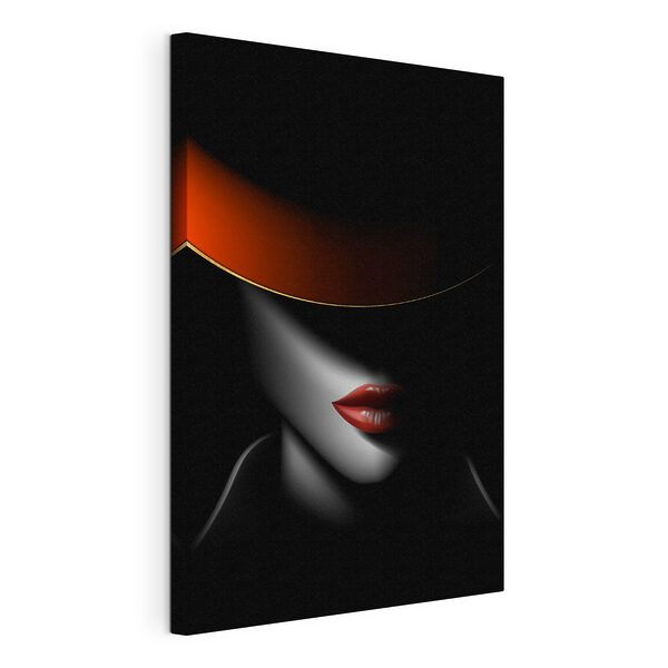 Quadri Una donna con un cappello