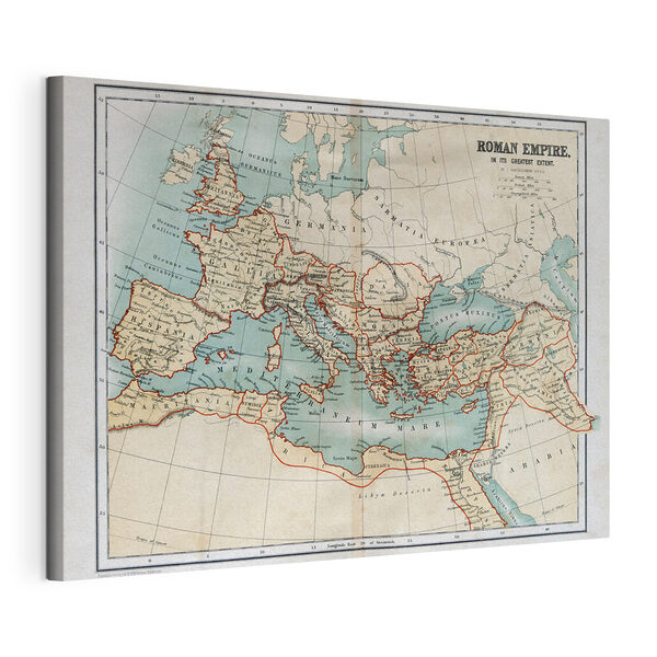 Quadri Una mappa dell'Europa con delle linee rosse (COD: s09978) Quadri Quadri Una mappa dell'Europa con delle linee rosse (COD: s09978)