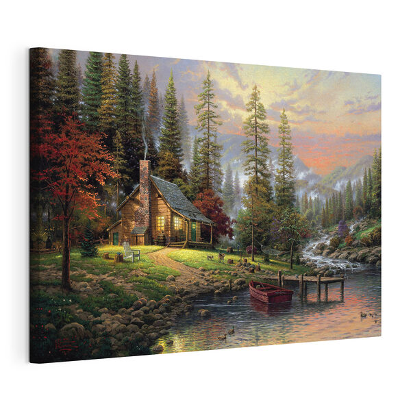 Quadri A house by a river (COD: s15556)