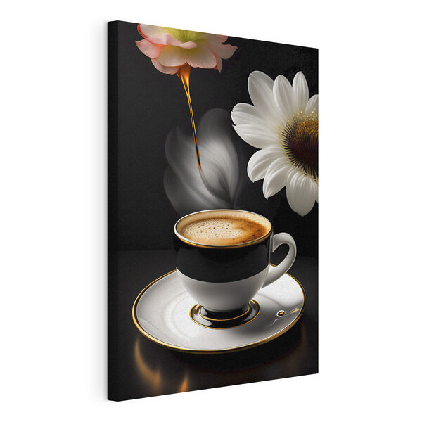 Quadri Una tazza di caffè e un fiore (COD: s32167) Quadri Quadri Una tazza di caffè e un fiore (COD: s32167)