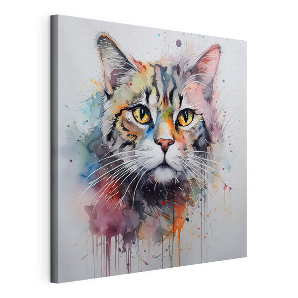 Quadri Dipinto raffigurante un gatto (COD: s32316) Quadri Quadri Dipinto raffigurante un gatto (COD: s32316)