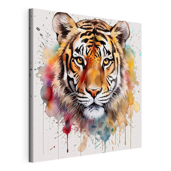 Tigre con macchie colorate Quadri Tigre con macchie colorate