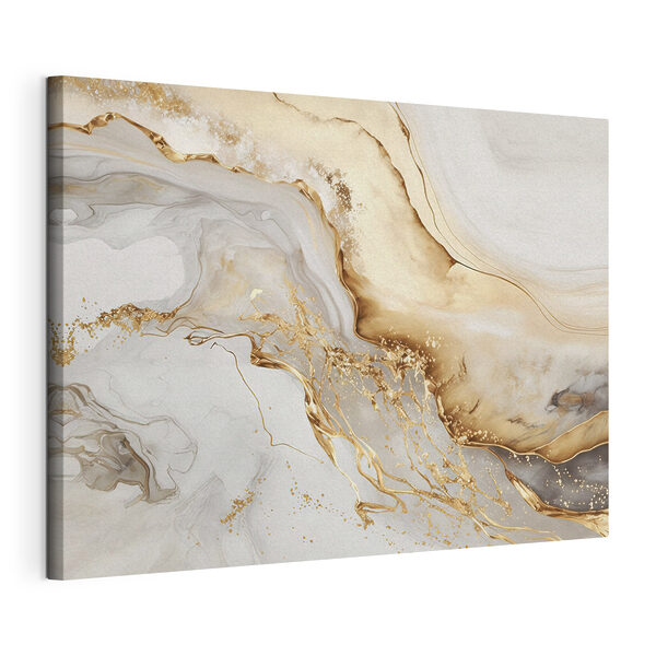 Quadri Eleganti volute color crema e ambra