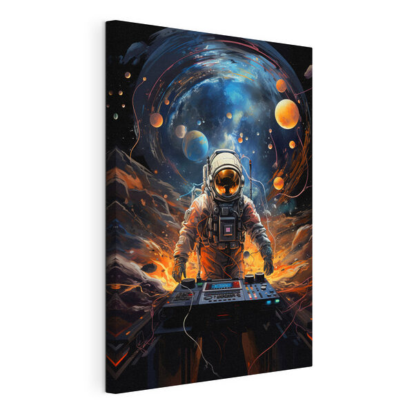 Quadri Un astronauta nello spazio con una macchina (COD: s34216) Quadri Quadri Un astronauta nello spazio con una macchina (COD: s34216)
