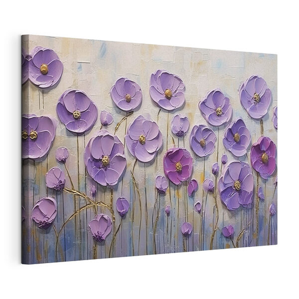 Quadri Quadri Dipinto di fiori viola (COD: s34856)