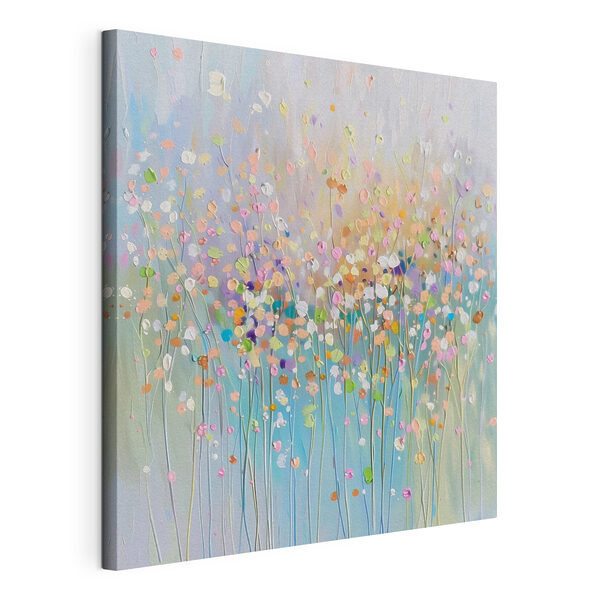 Quadri Quadri Un dipinto di fiori su sfondo blu (COD: s38426)