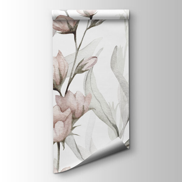 Painting of flowers and leaves