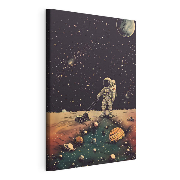 Quadri Un astronauta che spinge un tosaerba nello spazio (COD: s38637) Quadri Quadri Un astronauta che spinge un tosaerba nello spazio (COD: s38637)