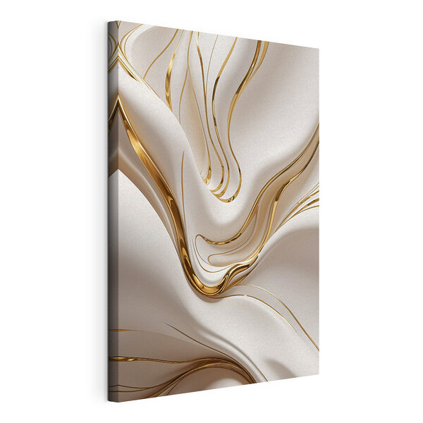Eleganti volute color crema e ambra Quadri Eleganti volute color crema e ambra