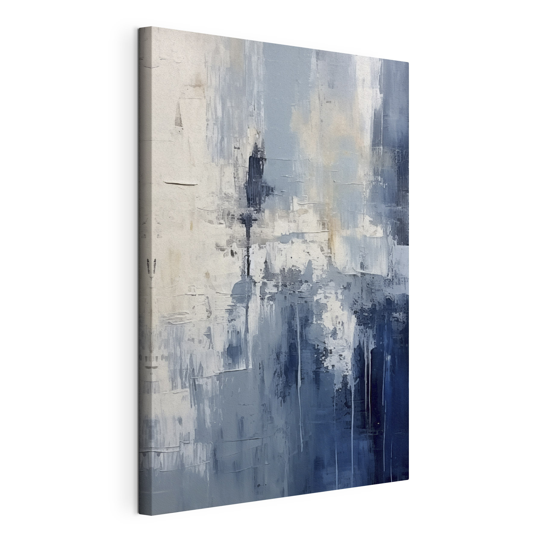 Calm shades of blue and white blend