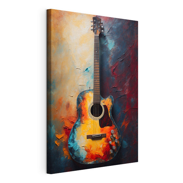 Quadri Una chitarra appoggiata al muro