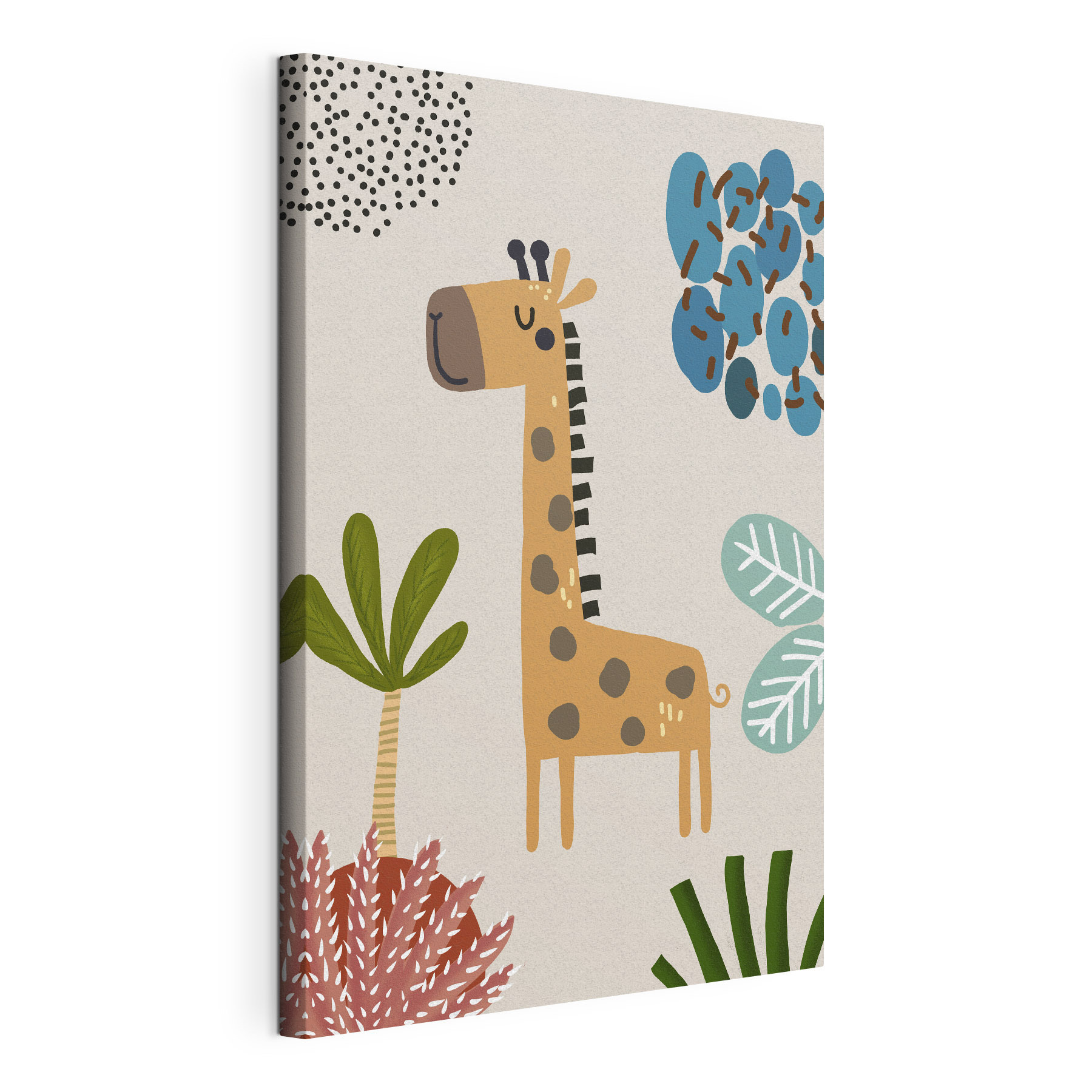 A giraffe and a tree A giraffe and a tree