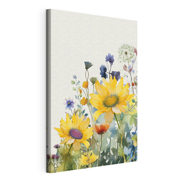 Un dipinto raffigurante fiori e piante Quadri Un dipinto raffigurante fiori e piante