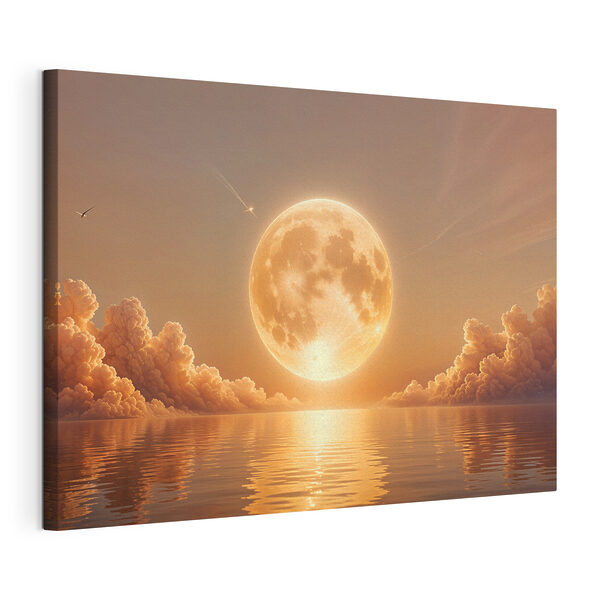 Quadri La luna e le nuvole nel cielo