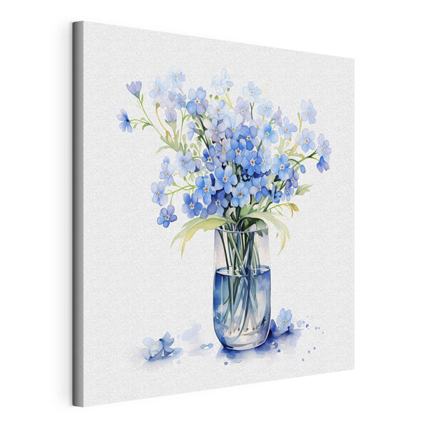 Acquerello raffigurante un vaso con dei fiori Quadri Acquerello raffigurante un vaso con dei fiori
