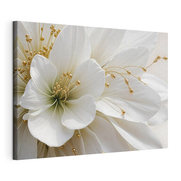 Quadri Primo piano di un fiore bianco