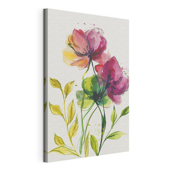 Dipinti di fiori e foglie Quadri Dipinti di fiori e foglie