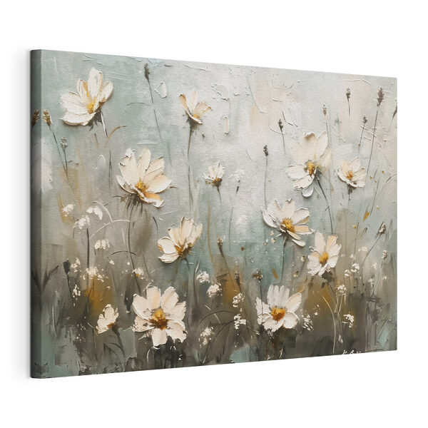 Quadri Dipinto di fiori su una parete