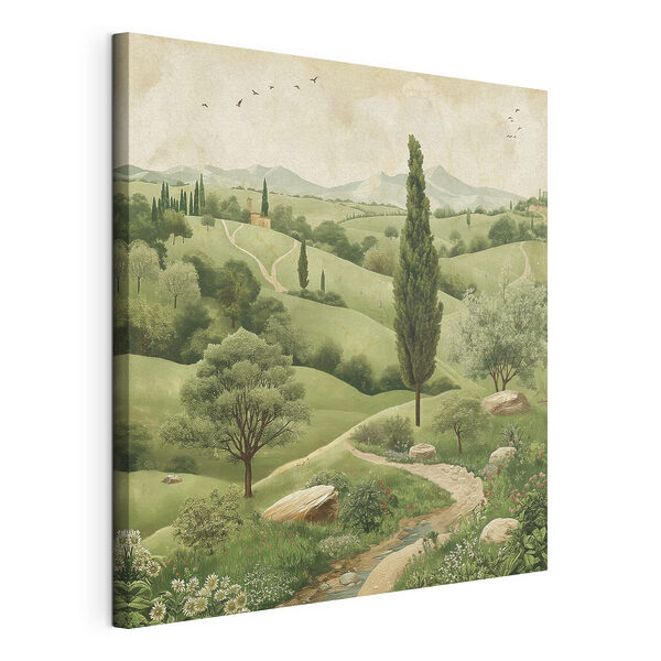 Quadri Paesaggio con alberi e una strada (COD: s40075) Quadri Quadri Paesaggio con alberi e una strada (COD: s40075)