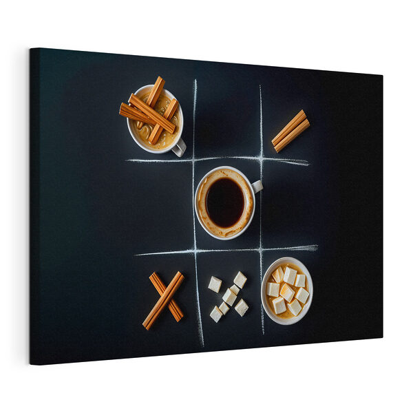 Quadri Gioco del tris con caffè e marshmallow (COD: s40163) Quadri Quadri Gioco del tris con caffè e marshmallow (COD: s40163)