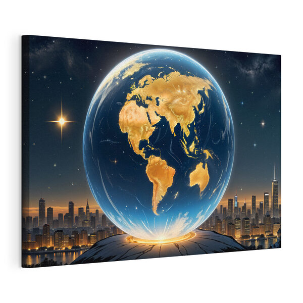 Quadri Globo con delle luci (COD: s40178) Quadri Quadri Globo con delle luci (COD: s40178)
