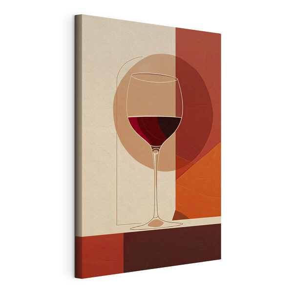 Quadri Un bicchiere di vino con del liquido rosso al suo interno (COD: s40192) Quadri Quadri Un bicchiere di vino con del liquido rosso al suo interno (COD: s40192)