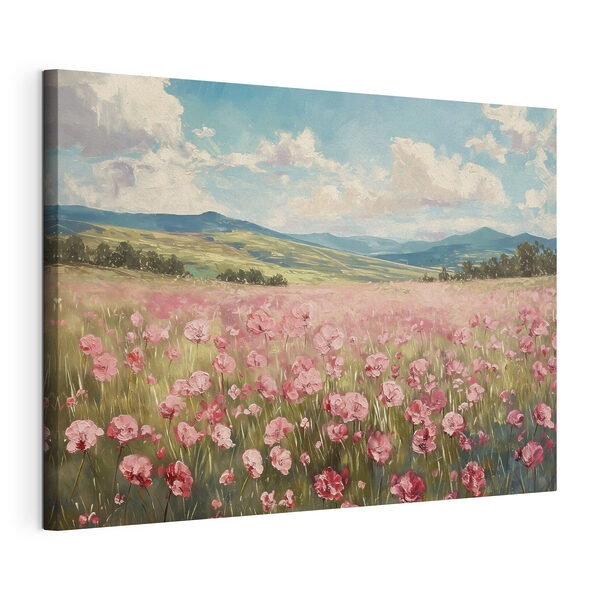 Quadri Campo di fiori rosa (COD: s40232) Quadri Quadri Campo di fiori rosa (COD: s40232)