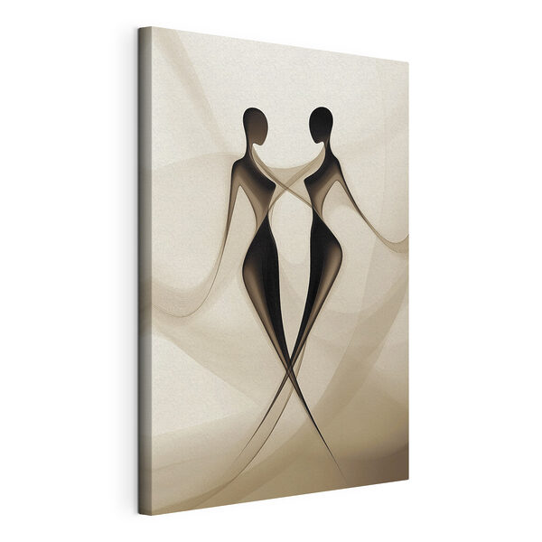 Quadri Una coppia di donne in bianco e nero (COD: s40279) Quadri Quadri Una coppia di donne in bianco e nero (COD: s40279)