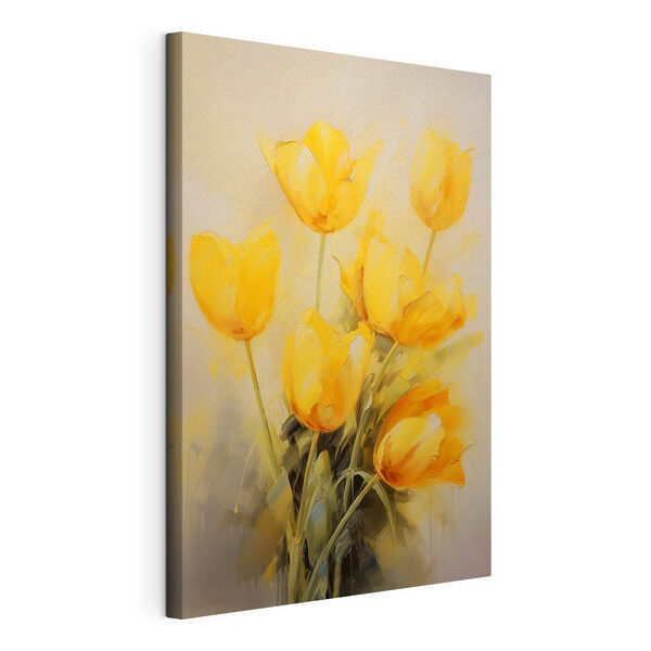 Dipinto raffigurante fiori gialli Quadri Dipinto raffigurante fiori gialli