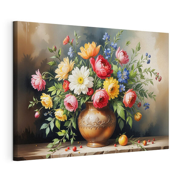 Quadri Dipinto di fiori in un vaso