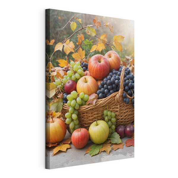 Quadri Cesto di frutta con foglie (COD: s40409) Quadri Quadri Cesto di frutta con foglie (COD: s40409)