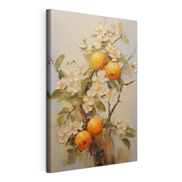 Quadri Dipinto raffigurante arance e fiori (COD: s40486) Quadri Quadri Dipinto raffigurante arance e fiori (COD: s40486)