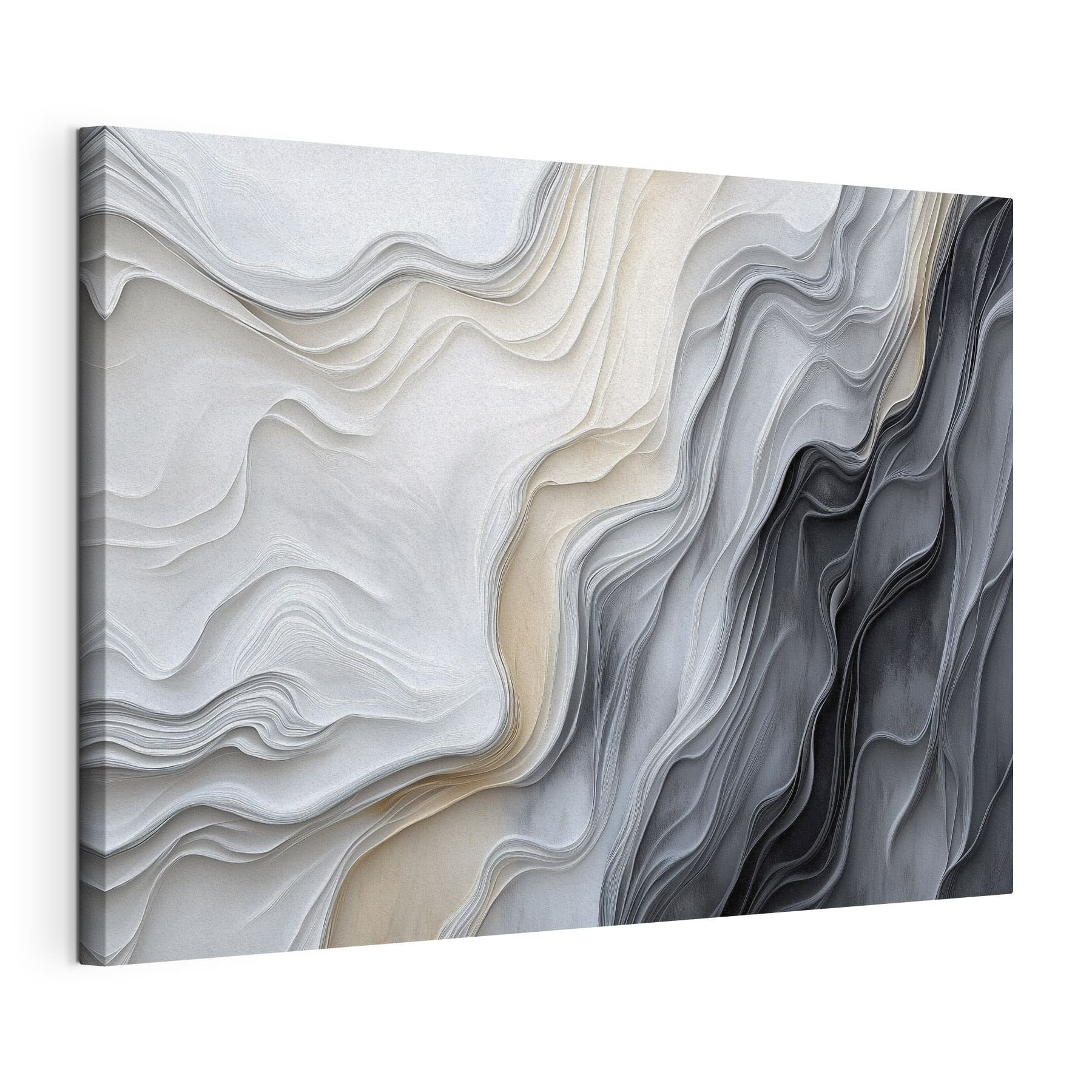 White and grey wavy lines White and grey wavy lines