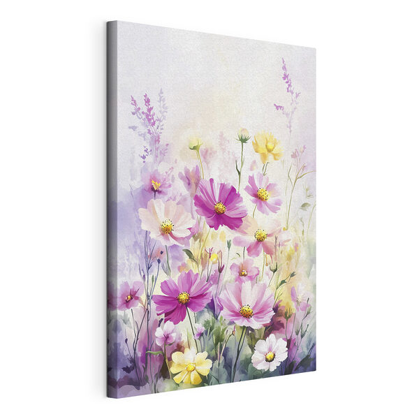 Quadri Dipinto di fiori in un campo