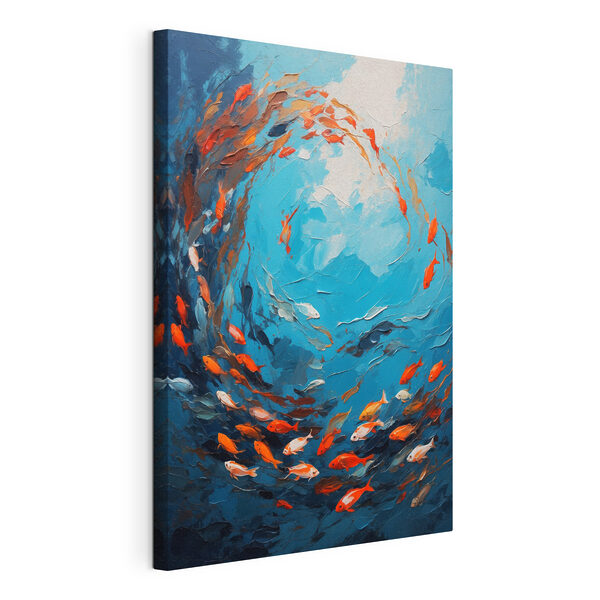 Quadri Dipinto raffigurante dei pesci che nuotano nell'acqua (COD: s40633) Quadri Quadri Dipinto raffigurante dei pesci che nuotano nell'acqua (COD: s40633)
