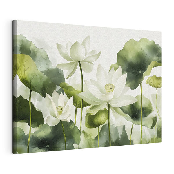 Quadri Mazzo di fiori bianchi con foglie verdi (COD: s41227) Quadri Quadri Mazzo di fiori bianchi con foglie verdi (COD: s41227)
