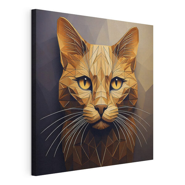 Gatto con un design low poly Quadri Gatto con un design low poly