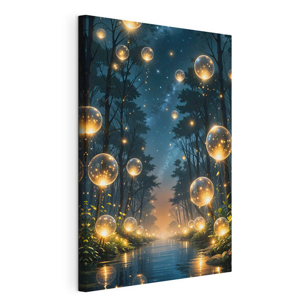 Quadri Quadri Bolle luminose in una foresta (COD: s41259)