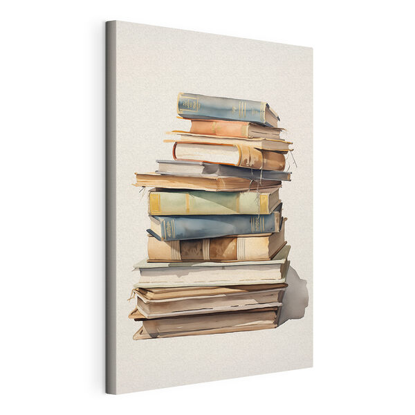 Quadri Acquerello raffigurante una pila di libri (COD: s41192) Quadri Quadri Acquerello raffigurante una pila di libri (COD: s41192)