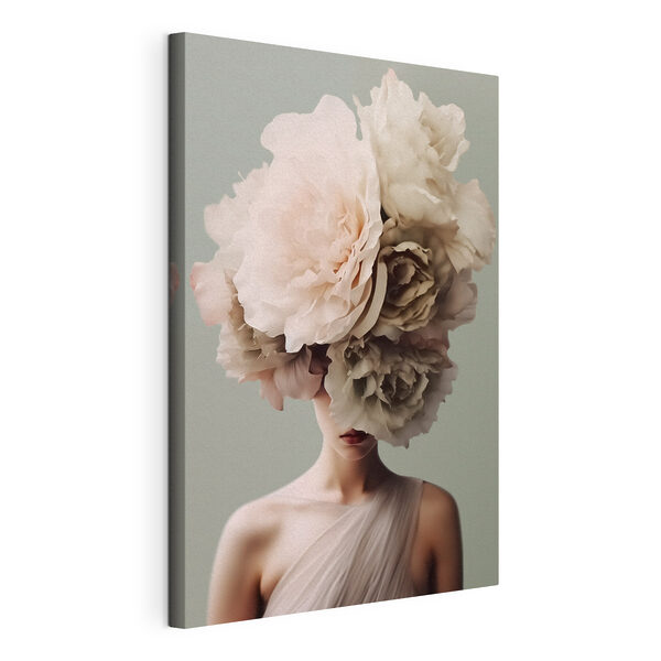 Quadri Quadri Donna con dei fiori tra i capelli (COD: s41483)
