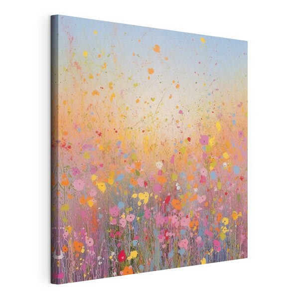 Quadri Dipinto di fiori in un campo