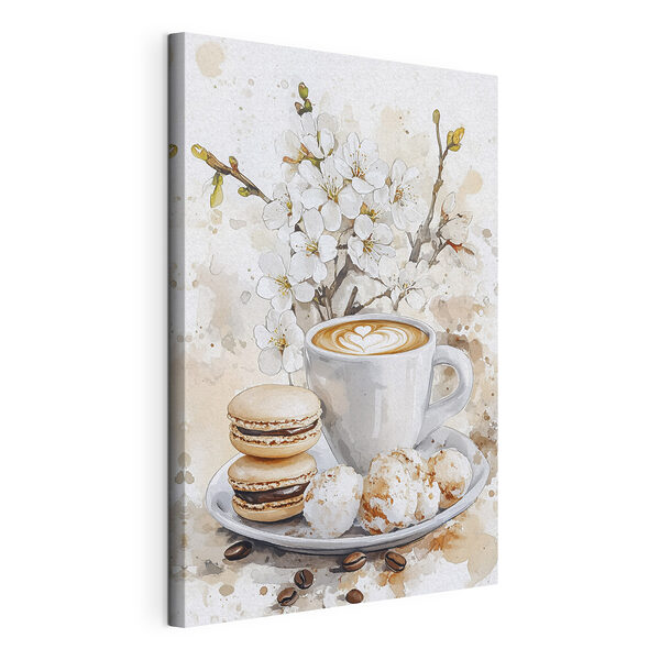 Quadri Una tazza di caffè e dei biscotti