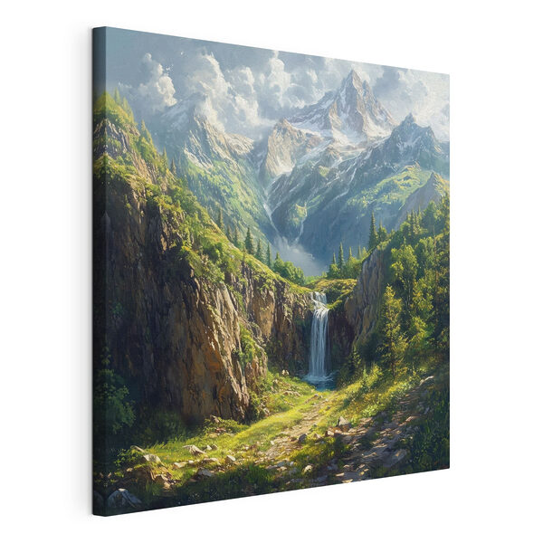 Quadri Quadri Una cascata in montagna (COD: s42020)