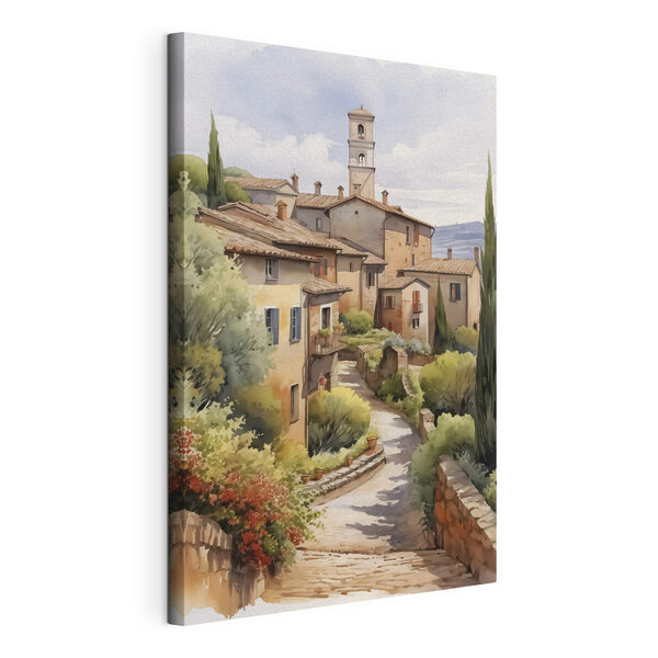 Quadri Acquerello raffigurante un villaggio (COD: s42135) Quadri Quadri Acquerello raffigurante un villaggio (COD: s42135)