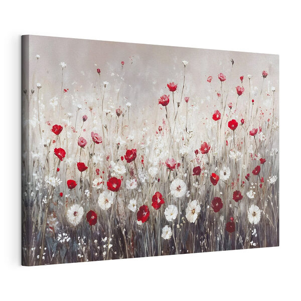 Quadri Dipinto raffigurante fiori rossi e bianchi (COD: s42213) Quadri Quadri Dipinto raffigurante fiori rossi e bianchi (COD: s42213)