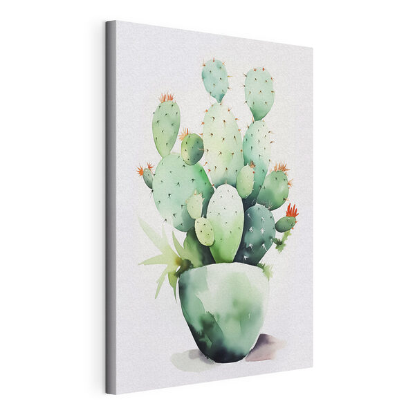 Acquerello raffigurante un cactus Quadri Acquerello raffigurante un cactus