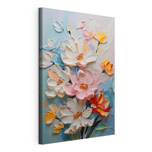 Quadri Dipinto di fiori su una parete