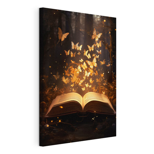 Libro da cui escono delle farfalle Quadri Libro da cui escono delle farfalle