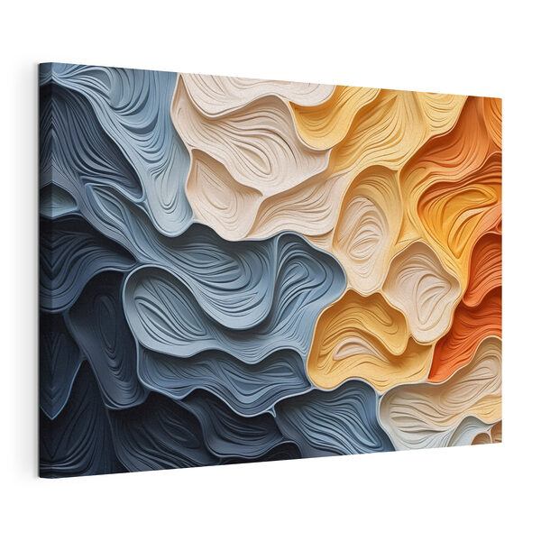 Quadri Colori fluidi in un disegno astratto