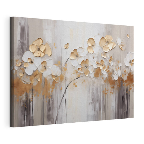 Quadri Quadri Dipinto di fiori su una parete (COD: s42713)